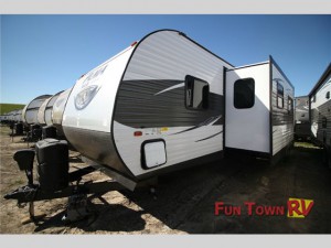 The Palomino Puma travel trailer.