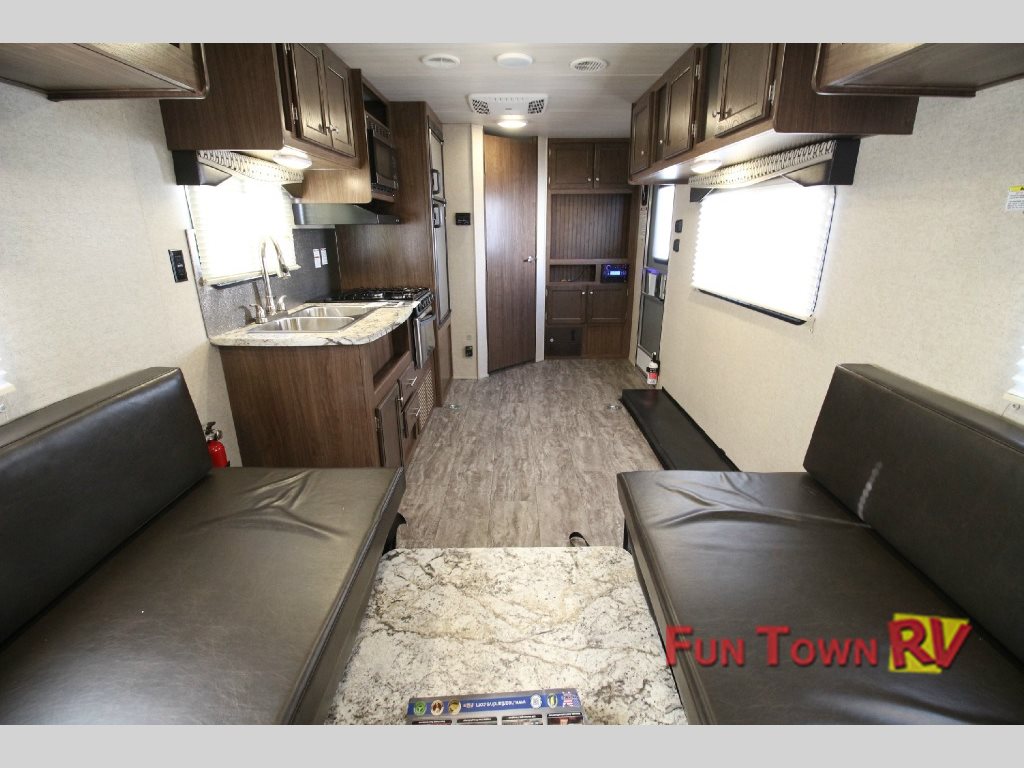 Heartland Trail Runner Toy Hauler Travel Trailer Interior