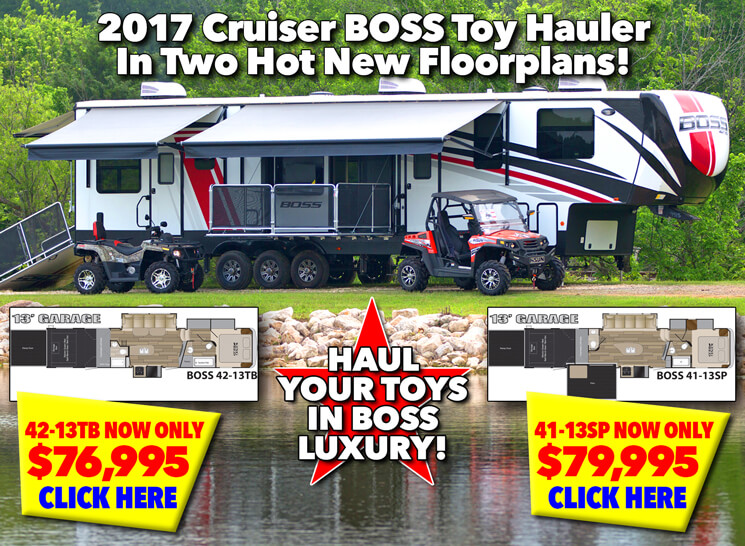 2017 Cruiser Boss Toy Hauler Fifth Wheel