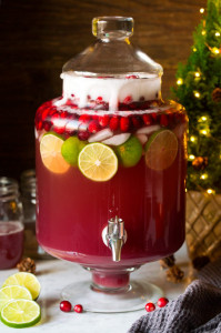 Holiday Cocktail in dispenser